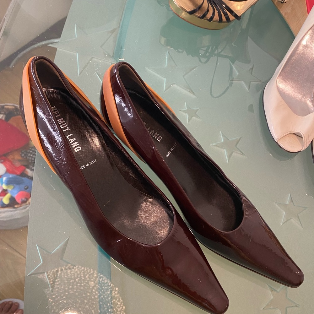 Helmut lang vintage patent shoes